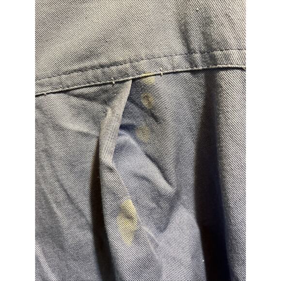 Nordstrom Women’s M VTG Jacket Point Of View Blue Bomber Safari Canvas LS Pocket - Picture 9 of 11